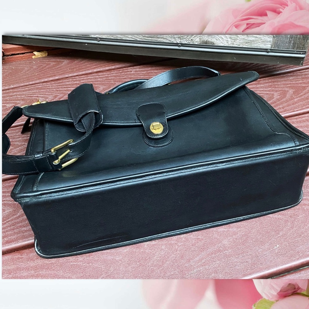 VINTAGE COACH BLACK BEEKMAN BRIEFCASE 5266 - Picture 6 of 16